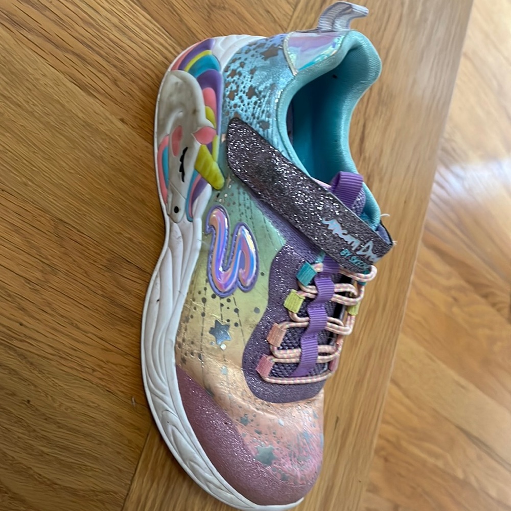 Sketchers velcro unicorn sneakers